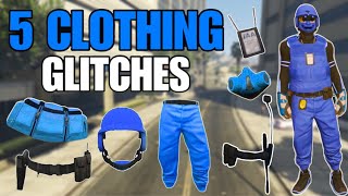 GTA 5 TOP 5 CLOTHING GLITCHES AFTER PATCH 1.68! (New Duffel Bag, Rare Joggers & More!)