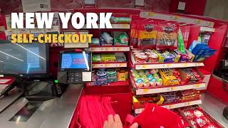 Target NYC Self-Checkout: Working the Register Myself | NYC Shopping POV 4K