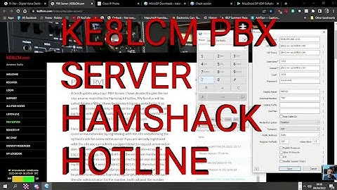 KE8LCM PBX Server-Connect SIP Phone Hamshack Hotline - Using Microsip