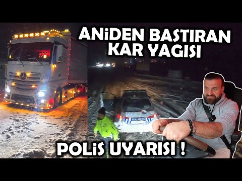 YOĞUN KAR YAĞIŞI / TIR'CILARIN AÇLIKLA MÜCADELESİ ! / ÇANAKKALE - TRABZON SEFERİ...!