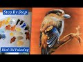 How to PAINT a BIRD Step By Step | OIL PAINTING