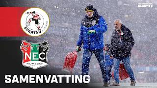 Download Lagu WEDSTRIJD na 7 minuten GESTAAKT door HEVIGE SNEEUWVAL ❄️⚠️ | Samenvatting Sparta Rotterdam - N.E.C. MP3