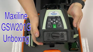 Maxiline GSW201G Green Beam Rotary Laser Level Unboxing