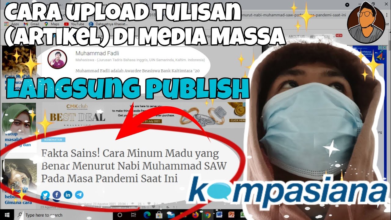 Cara upload artikel di kompasiana untuk kkn dan kegiatan masyarakat