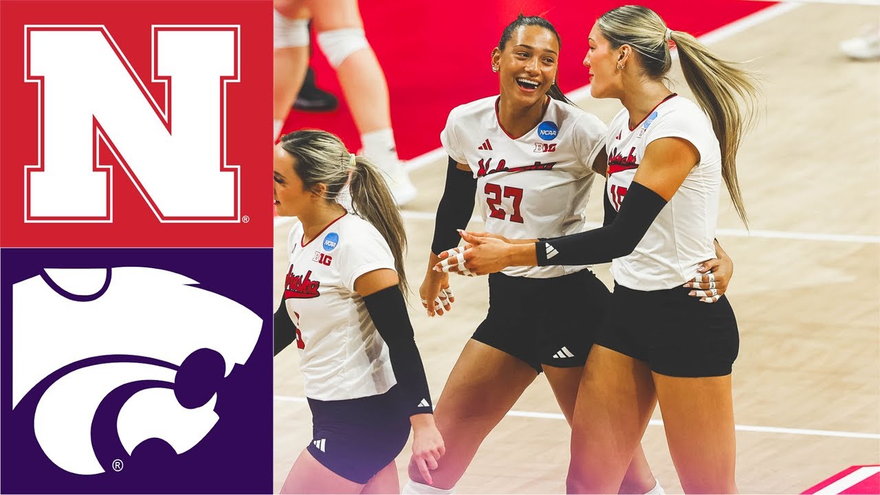 Полная игра женского студенческого волейбола Небраска — Канзас Стэйт, 6 декабря 2025 г.