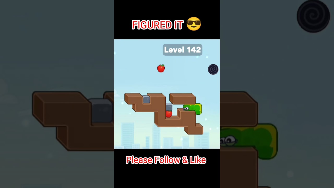 Level 142 is not normal 😭#shorts #snakegame #puzzlegame #level142 #impossible