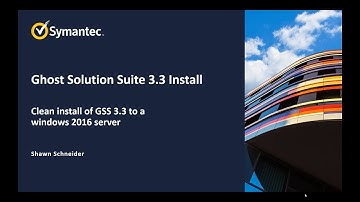 Ghost Solution Suite 3.3 video series Clean install