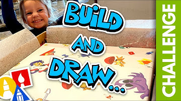 SUPER CHALLENGE-TIME: Build And Draw Together!