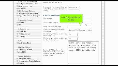 How to install PHPNuke in your site