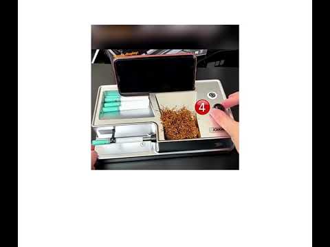 6.5/8mm Tube Electric Cigarette Rolling Machine Infrared Injector Tobacco Filling Auto Cigarette ...