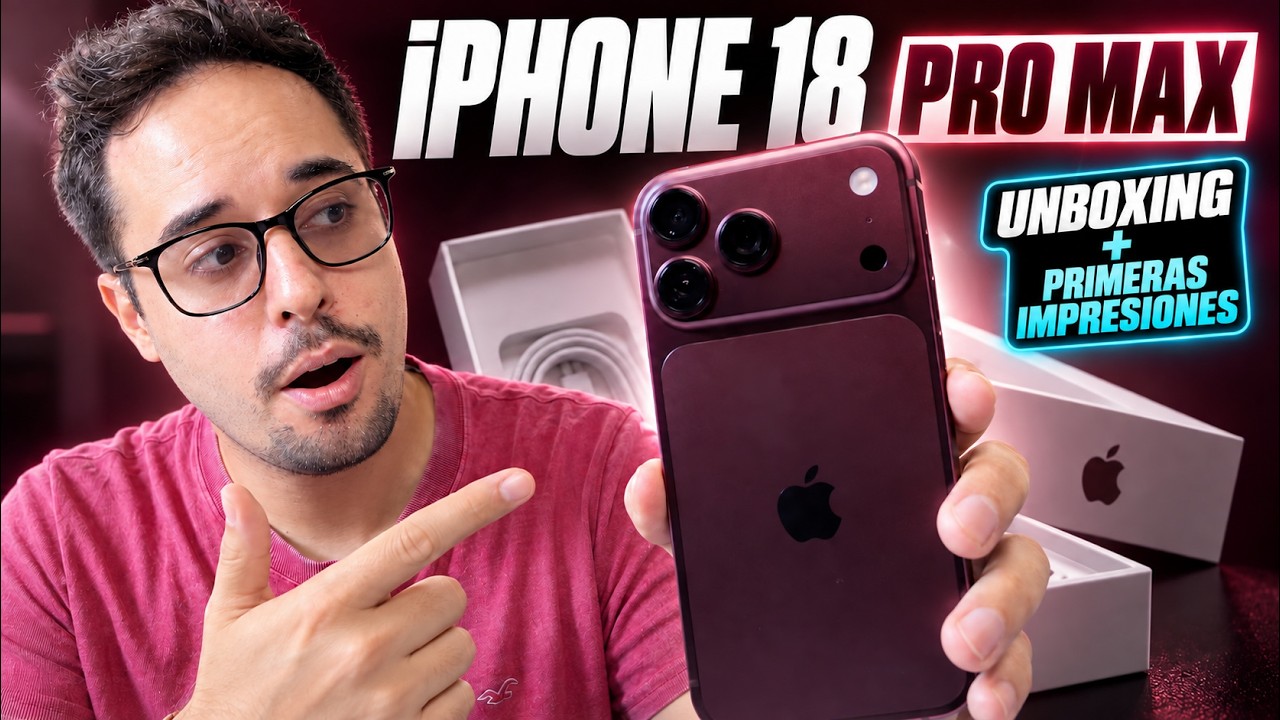 Unboxing iPhone 18 Pro Max Dark Cherry + Primeras Impresiones REALES