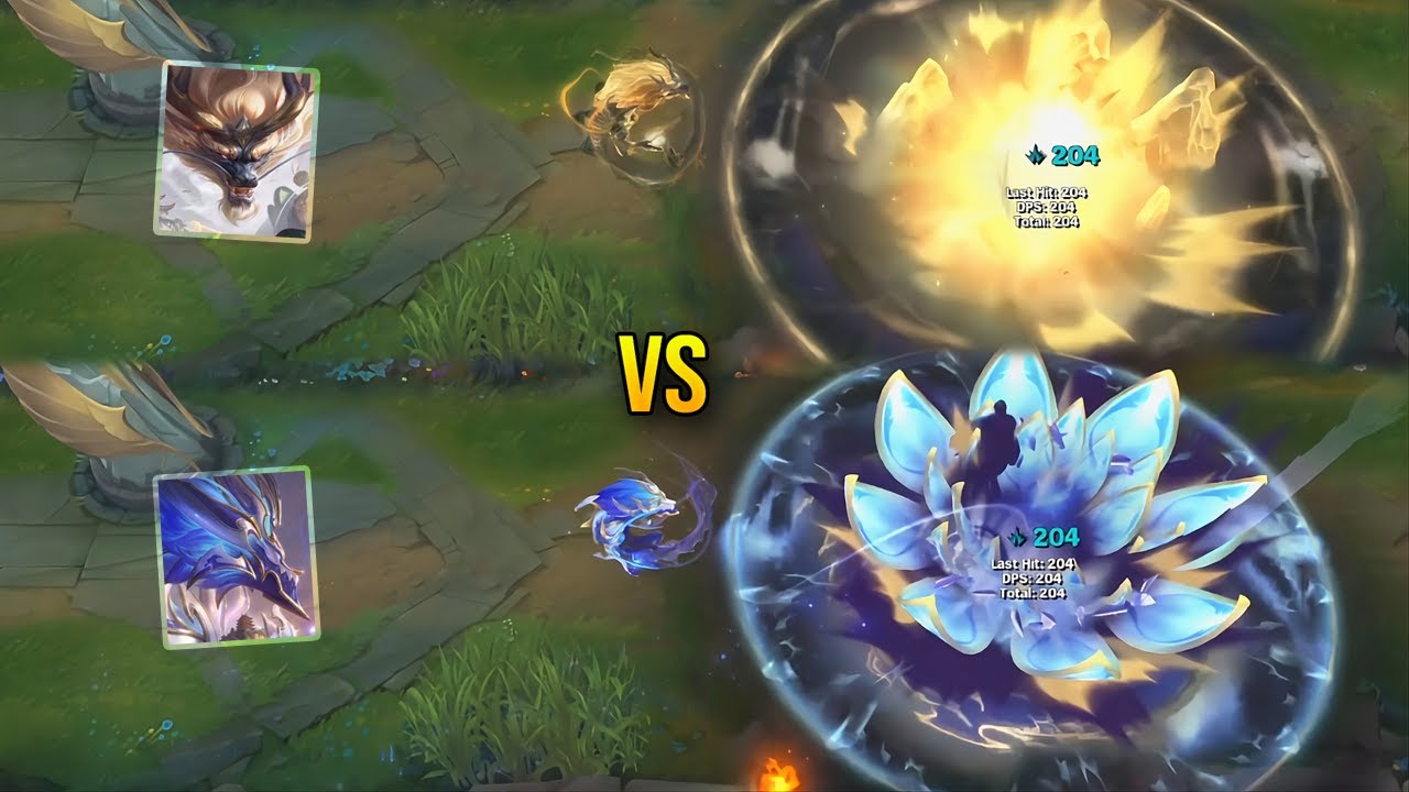 Divine Architect Porcelain Aurelion Sol vs Porcelain Protector Aurelion Sol - Skin Comparison - LoL