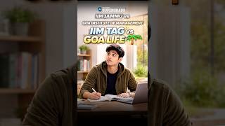 IIM Jammu vs GIM Goa: The "Tag" vs The "Experience" 🏫 #Shorts