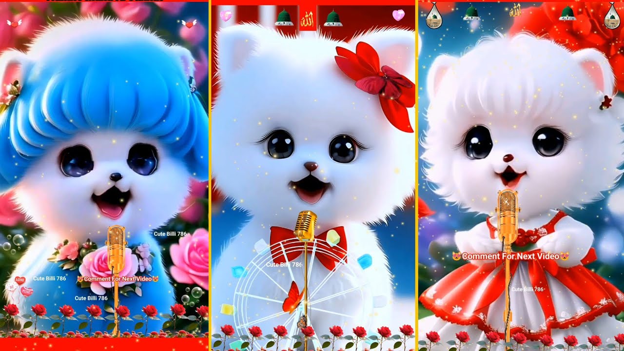 Noor Wala Aya Hai 🕋 Beautiful Naat 💞 Cute Cat Naat 😻