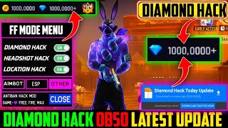 FREE FIRE NEW DIAMOND HACK || FF NEW MOD MENU APK || UNLIMITED DIAMOND SCRIPT || FREE FIRE HACK