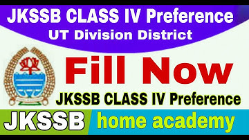 JKSSB CLASS IV #FILL PREFERENCE frequently asked questions how to fill