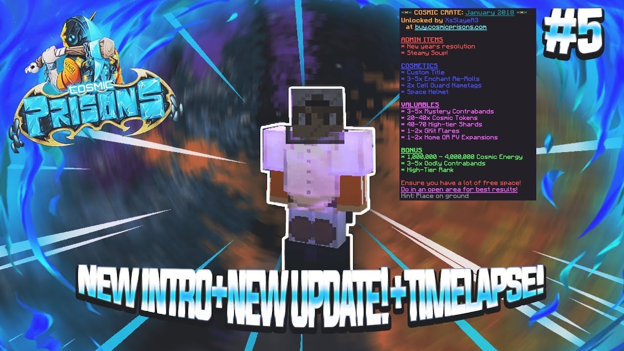 Cosmic Prisons New Update+Timelapse+New Intro! Valron Planet E.5