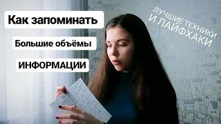 Как ЗАПОМИНАТЬ быстро и надолго? [эффективные техники по запоминанию информации]