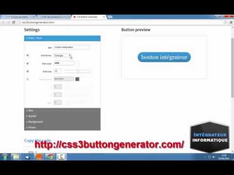Créer des boutons avec CSS3 Button Generator