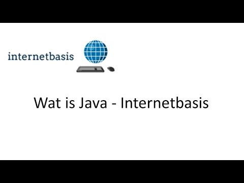 Wat is Java - Internetbasis
