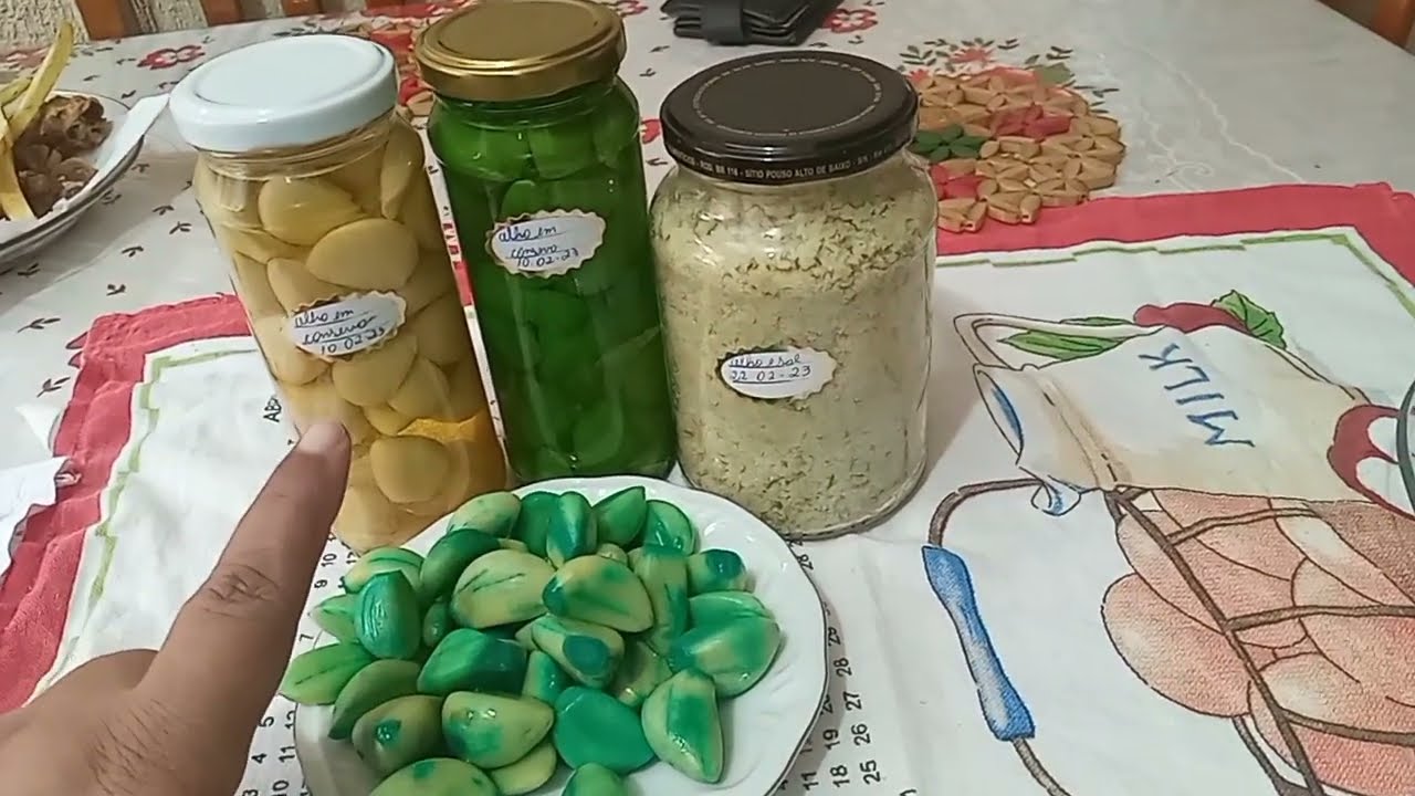 #Como fazer alho verde japonês #alho verde #japonês