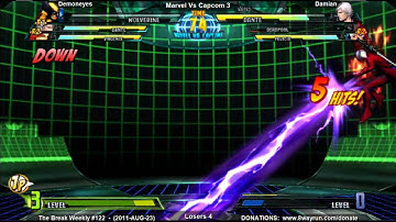 The Break Weekly #122 - MvC3 L4 - Demoneyes VS Damian