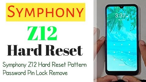 How To Symphony Z12 Hard Reset Pattern Password Pin Lock Remove(Uzzol Technology)