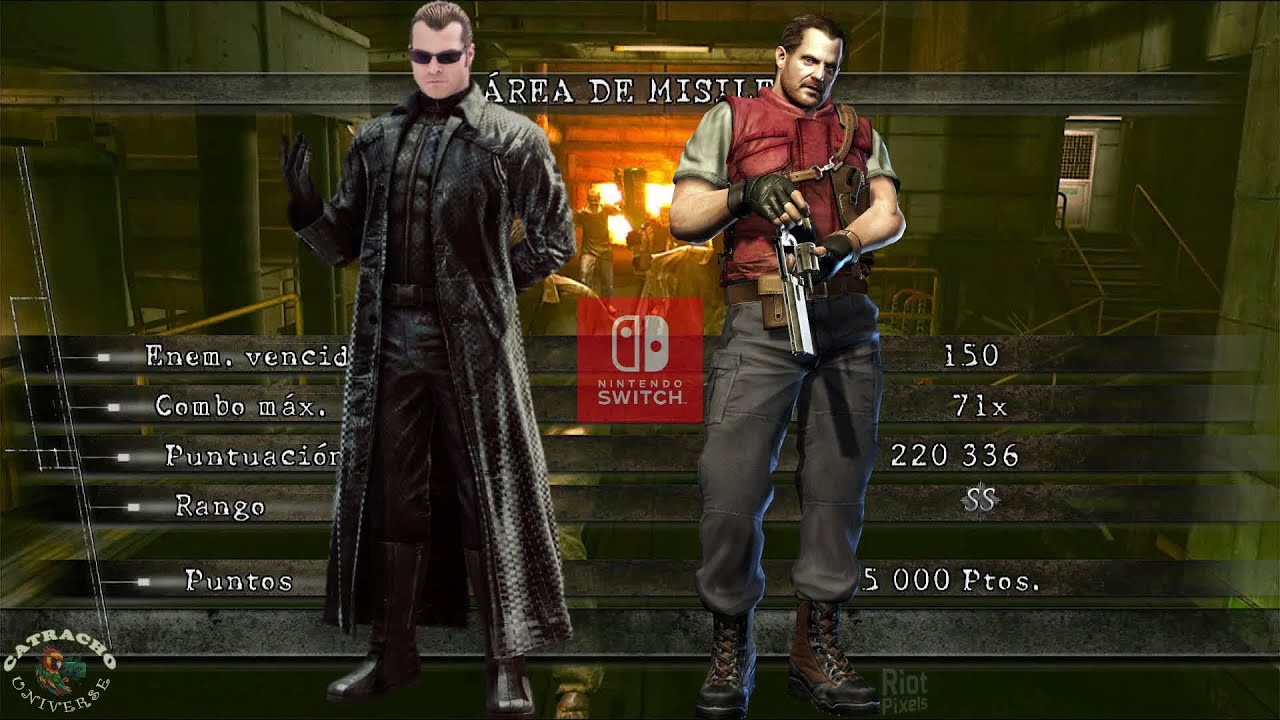 Área de misiles  (220,336) | Barry Burton (S.T.A.R.S ) & Albert Wesker (MIDNIGHT) | RE5 | NS