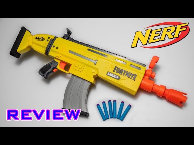 FORTNITE Nerf Gun Yellow Sniper Rifle With Scope And Magazine