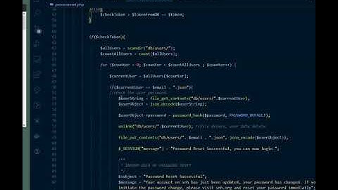 PHP Intro - Building Authentication System - 30 - Reset Password for Logged In User