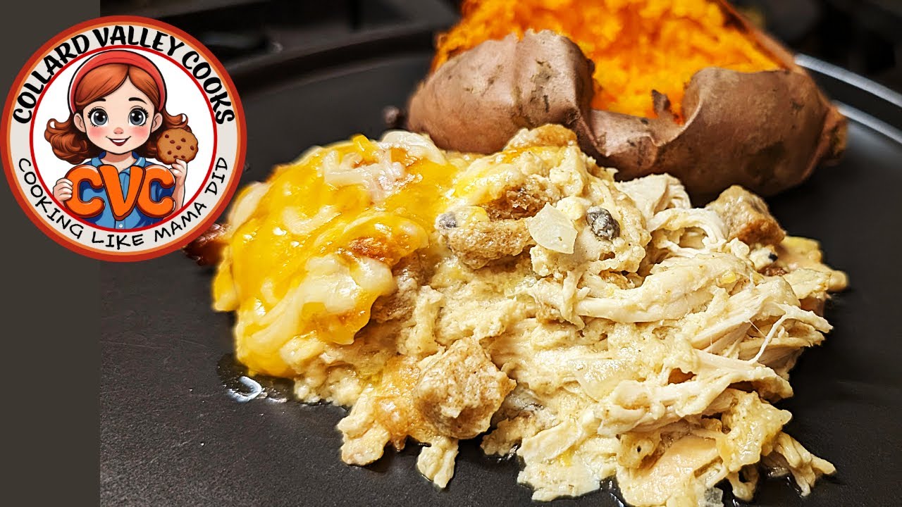 Chicken & Dressing Casserole - Mama's Southern Recipes - YouTube