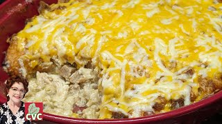 Chicken & Dressing Casserole - Easy Casserole Recipes - Mama's Southern Recipes