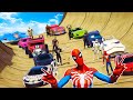 CARROS Hot Wheels com Super Heróis e Homem Aranha! Race Again on Super Ramp GTA V Mods