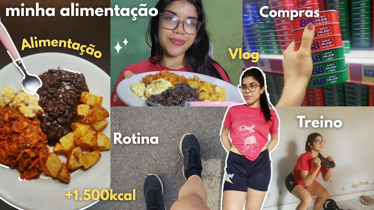 Oque eu como em 1 dia para EMAGRECER até o final do ano ! Dieta + 1.500kcal ✨️