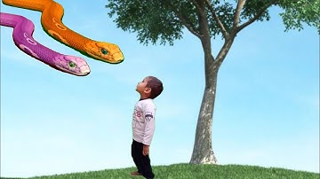 Flying snakes attacked on a cute baby || Snack video || vfx