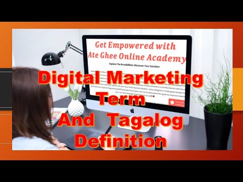 Glossary Words   in Digital Marketing Terms in Tagalog Definition