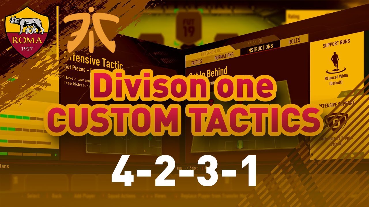 Fifa 19 4231 Custom Tactics