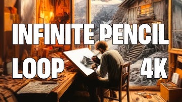 INFINITE PENCIL LOOP - Where do Artists live? - 4K