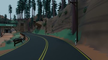 KN World 🌍 - 🎮 GameDev 🎮 - Gas station ⛽ concept camera drive in new environment - made by Eveneo