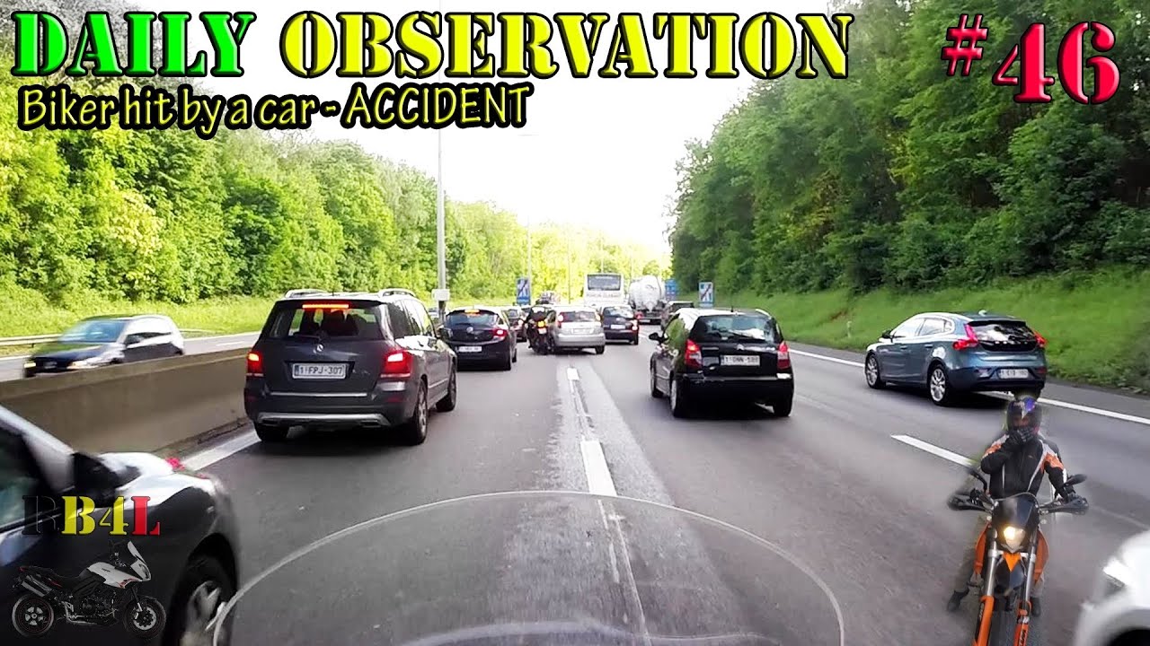 Daily Observation 46 Accident moto durant interfile RB4L YouTube