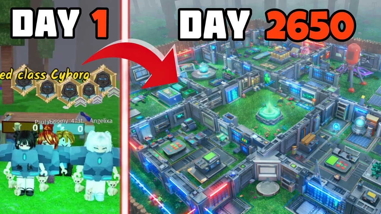 Survival With ALL CYBORGS + Speedrun In 99 Nights In the Forest