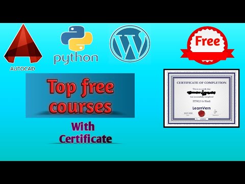 FREE professional courses with certificate ll 2020 ll At home ll Autocad ll Python ll Wordpress ll