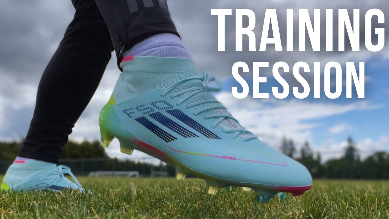 Training in the Women’s Fit ADIDAS F50 Elite Soccer Cleats