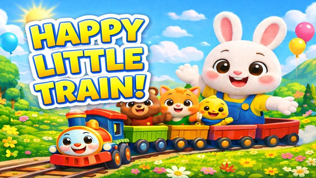 Happy Little Train 🚂 | Fun Kids Song | Learn to Count | Cartoon TV-0209