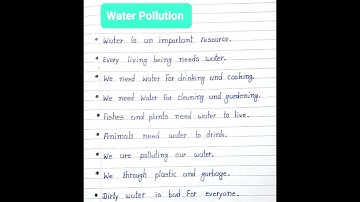 10 Lines Essay On Water Pollution | Best Essay On Water Pollution | Essay On Water Pollution #water