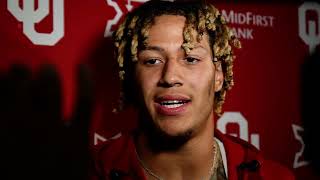 9/30/2023 Oklahoma DB Billy Bowman postgame (OU 50 Iowa State 20)