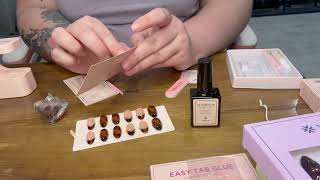 ASMR Do My Nails With Me V Salon Press On Review