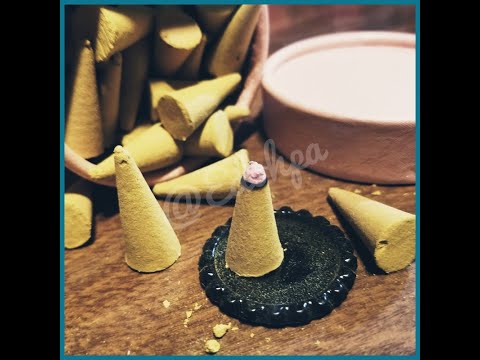 GuGio 1 Box Backflow Incense Cones for Backflow Incense Burner Holder with Spice Tray (Tulips)