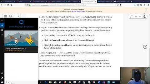 Setting Environment Variable for MySQL