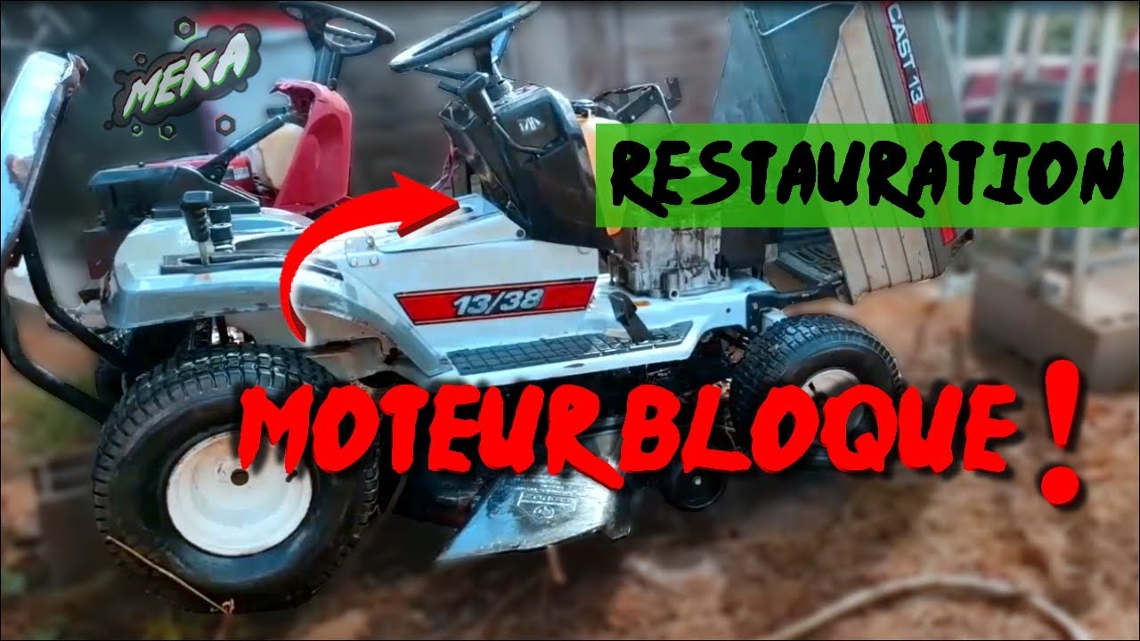 reparation-tracteur-tondeuse-cast-13-38-demontage-moteur-coupe